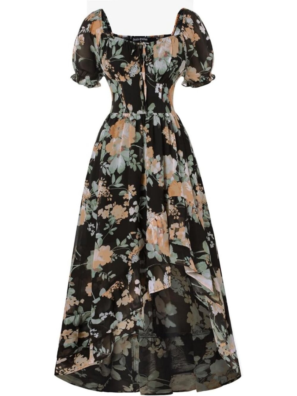 Floral Chiffon Corset Sundress for Women | Summer Wedding Guest Dress 2026